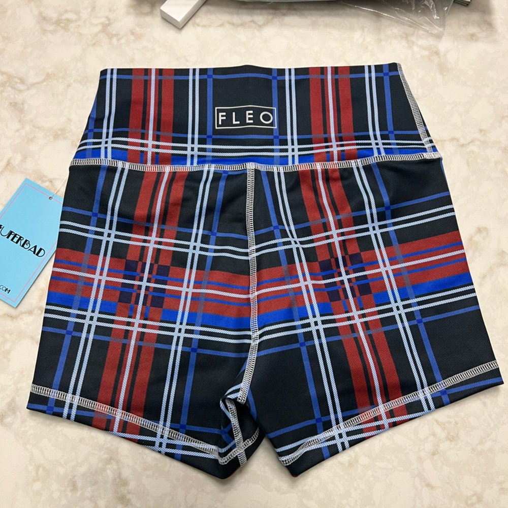 Fleo True High Original THO small plaid shorts NWT